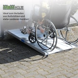 thumbnail of TRUTZHOLM Rollstuhlrampe klappbar 152 cm Traglast 272 kg Alu geriffelt Auffahrrampe Kofferrampe