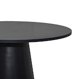 thumbnail of Scandinavische ronde eettafel 120 cm, zwart houteffect