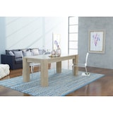 thumbnail of Dmora Ausziehbarer Esstisch Natan, Ausziehbare Konsole bis zu 12 Sitzplätze, ausziehbare Konsole 100% Made in Italy, cm 160/210x90h75, Perlulme