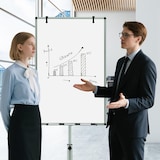 thumbnail of COSTWAY Lavagna a fogli mobili, lavagna bianca mobile su ruote, regolabile in altezza fino a 192 cm