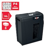 thumbnail of REXEL Destructeur de documents Secure X8 P-4, coupe croisée, 4x40mm, 8 feuilles, 14 litres, 2020123EU