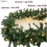 thumbnail of L-XXL LED Tannengirlande 270/540/810cm mit 35/70/100 LED wählbar