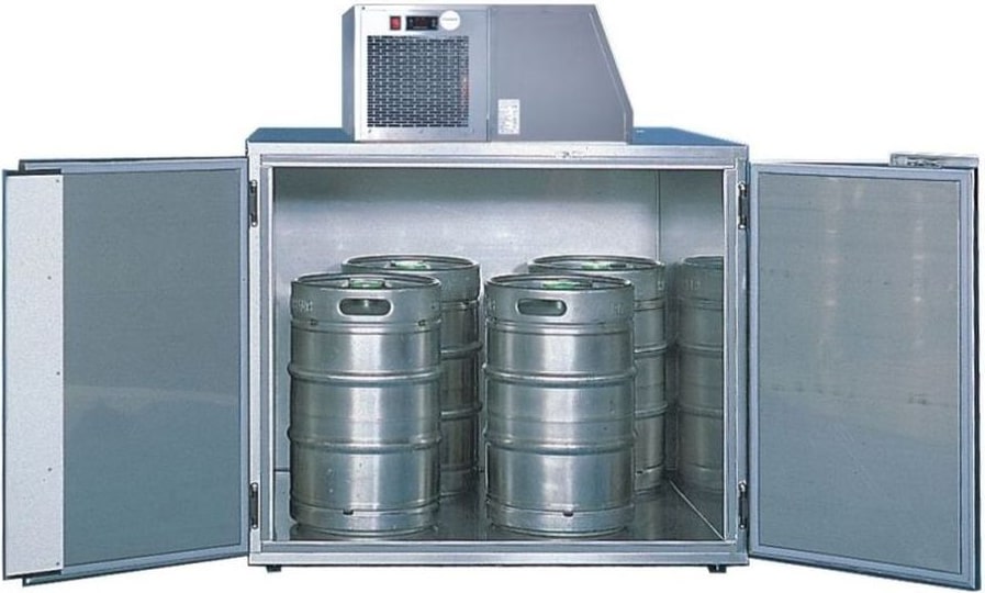KBS Faßkühler für 4 Fässer Ohne Maschinenaufsatz 1160x970 x1106 mm 2 türig