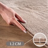 thumbnail of Carpetsale24 Boho Teppich 140 x 200 cm Beige, Weicher Geometrischem Kurzflor, 3D-Effekt, Waschbar & Pflegeleicht, für Wohnzimmer oder Schlafzimmer