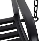 thumbnail of Outsunny banco columpio de 2 plazas banco colgante de acero con reposabrazos carga máx. 240 kg para jardín terraza balcón exterior 127x59,5x52cm negro