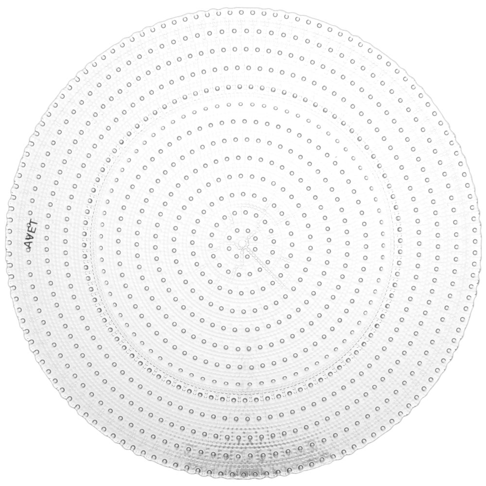 Avet juego 6 platos presentación vidrio diámetro 33 cm, colección Allure dk337633-c