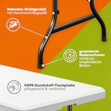 thumbnail of Casaria Buffettisch Gartentisch Klappbar 183cm Weiß - 2er Set