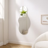 thumbnail of SalesFever Miroir mural | ondulé sans cadre | MDF et verre miroir | L 50 x P 0,5 x H 110 cm | verre transparent
