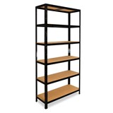 thumbnail of shelfplaza BLACK 180x45x23 cm Schwerlastregal in schwarz mit 6 Böden und 145 kg Traglast pro Boden