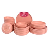 thumbnail of James Cooke Serviesset Bliss Stoneware 6-persoons 24-delig Roze