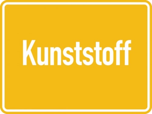 Dreifke® Abfallkennzeichen, Kunststoff, 150 x 200 mm, Folie selbstklebend 1 Stk.
