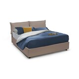 thumbnail of Dmora Doppelbett Jasmine, Containerbett mit Kunstlederbezug, 100% Made in Italy, Frontöffnung, inklusive Matratze Cm 160x200, Turteltaube