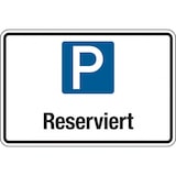 thumbnail of Parkplatzschild, Reserviert, 200x300mm, Aluverbund - 300x200x2 mm Aluverbund