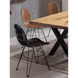thumbnail of SIT Möbel Stoel | Rotan Zitschaal | Metalen Frame | B 50 x D 60 x H 84,5 cm | 05324-11 | Serie RATTAN