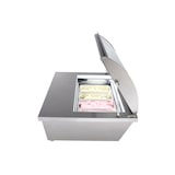 thumbnail of METRO PROFESSIONAL Vitrina de congelación de sobremesa para helados GIV1087C, 86.7 x 73.5 x 44.6 cm, 20 L, plata