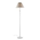 thumbnail of Cascina - Candeeiro de pé em madeira e ferro branco 1 luz e abajur d.45 .183 - Ø45 - BL265-PH-BCO