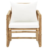 thumbnail of vidaXL Gartenstühle 2 Stk. mit Polstern und Kissen Bambus