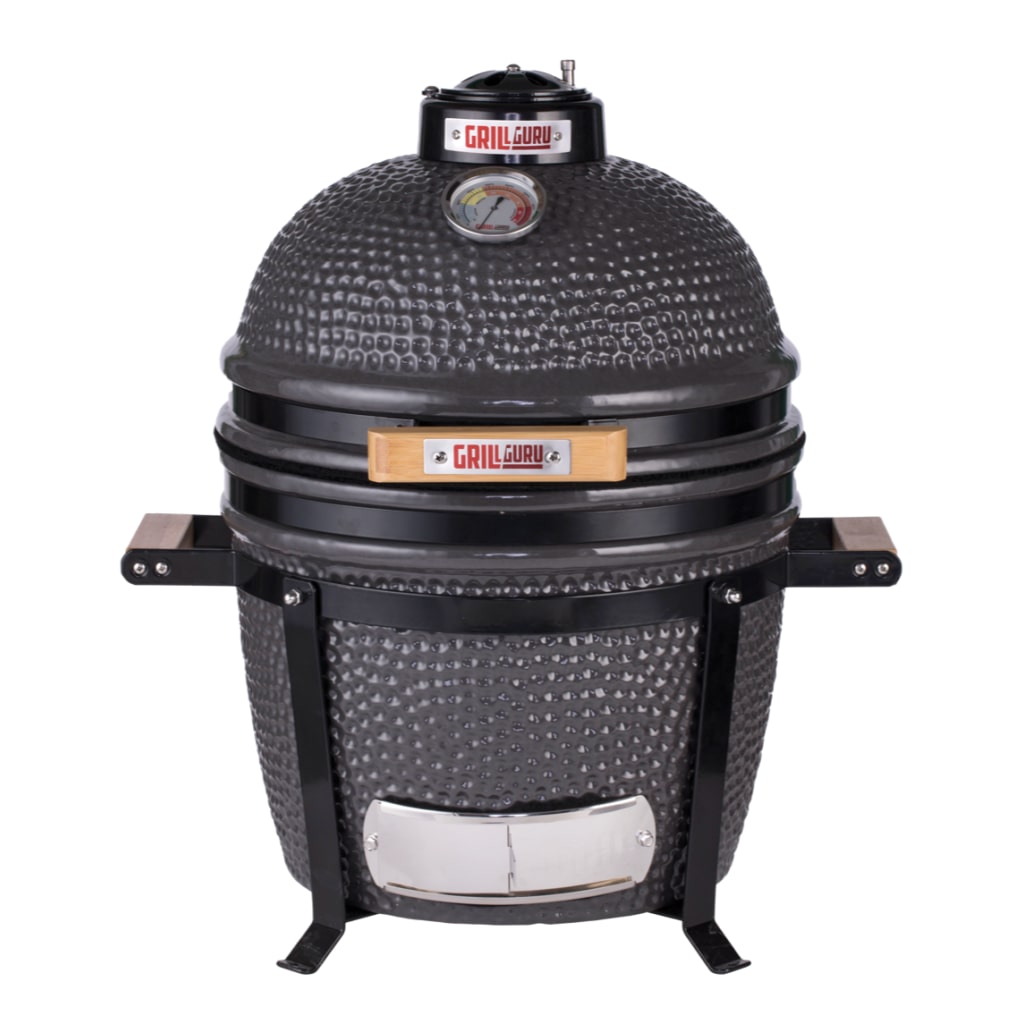 Grill Guru Compact. Kamado cerámico. Barbacoa, Horno, Cocina y Ahumador.