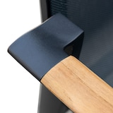 thumbnail of METRO PROFESSIONAL Silla de exterior con reposabrazos en madera, aluminio/tejido sintético, negro