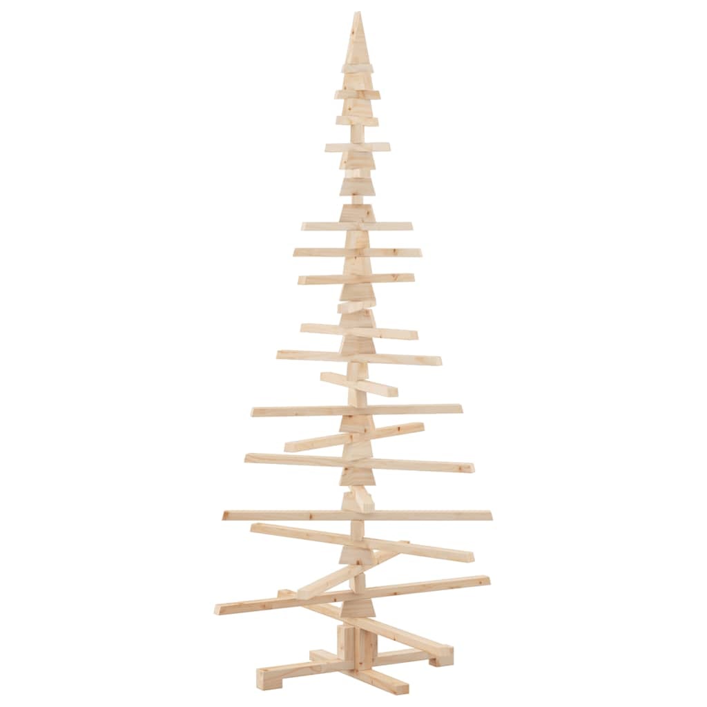 vidaXL Weihnachtsbaum Holz zum Schmücken 180 cm Massivholz Kiefer