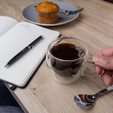 thumbnail of Intirilife 4x Doppelwandiges Thermo Glas Set in 100 - 150ml - Mundgeblasen isoliert für Latte Macchiato, als Teeglas oder Kaffeeglas