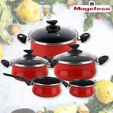 thumbnail of Magefesa Praga - Cacerola 20cm con tapa de vidrio en Acero esmaltado vitrificado Apto para Inducción