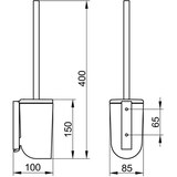 thumbnail of KE WC-Bürstengarnitur ELEGANCE m Metall-