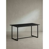 thumbnail of Esszimmertisch 160x80x76 cm Küchentisch Schwarz in Marmor-Optik Modern, Esstisch Groß, Speisetisch Rechteckig, Tisch Esszimmer mit