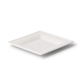 thumbnail of BIOZOYG 100 Stück Einwegteller quadratisch 16x16cm Bio Geschirr Zuckerrohr Teller stabil biologisch abbaubar kompostierbar Bagasse Einwegteller