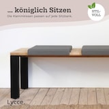 thumbnail of Lycce Klemmkissen / Sitzkissen mit 1 Leiste, Lederimitat Olifante, weich gepolstert, taupe