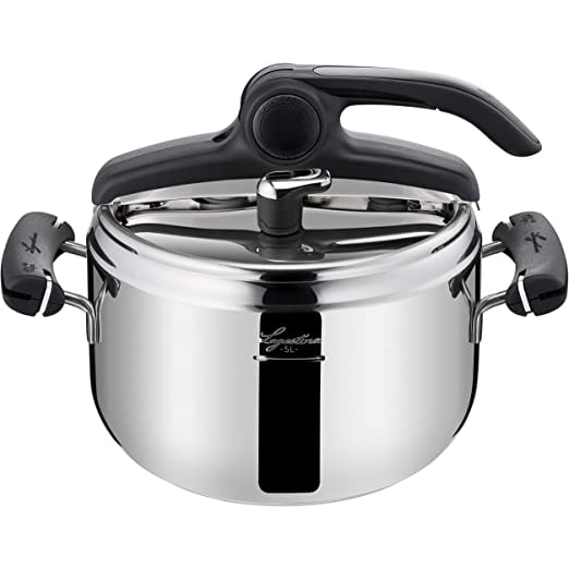 Lagostina Schnellkochtopf Mia Easyup Edelstahl, Stahl, 5 Liter