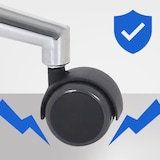 thumbnail of Sedia da ufficio Chicago in similpelle Noce/nero