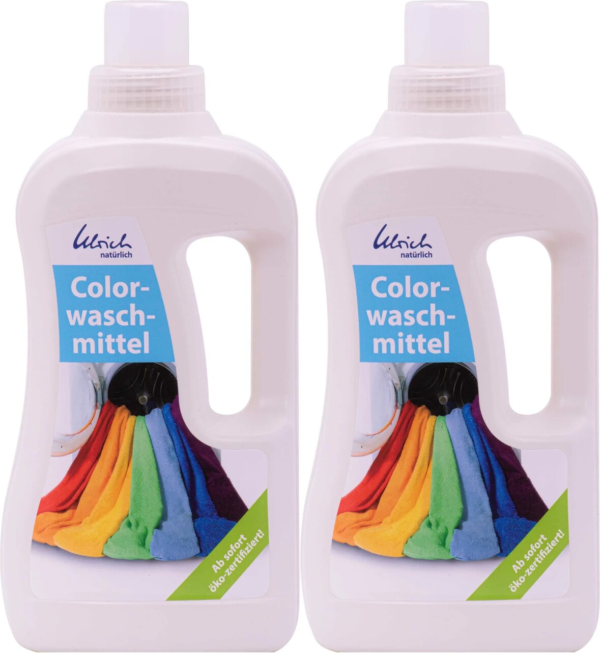 ULRICH natürlich Waschmittel Color 2 x 1 Liter flüssig NCP-vegan zertifiziert