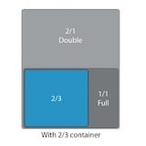 thumbnail of Vogue GN-Behälter Edelstahl 10cm GN2/3