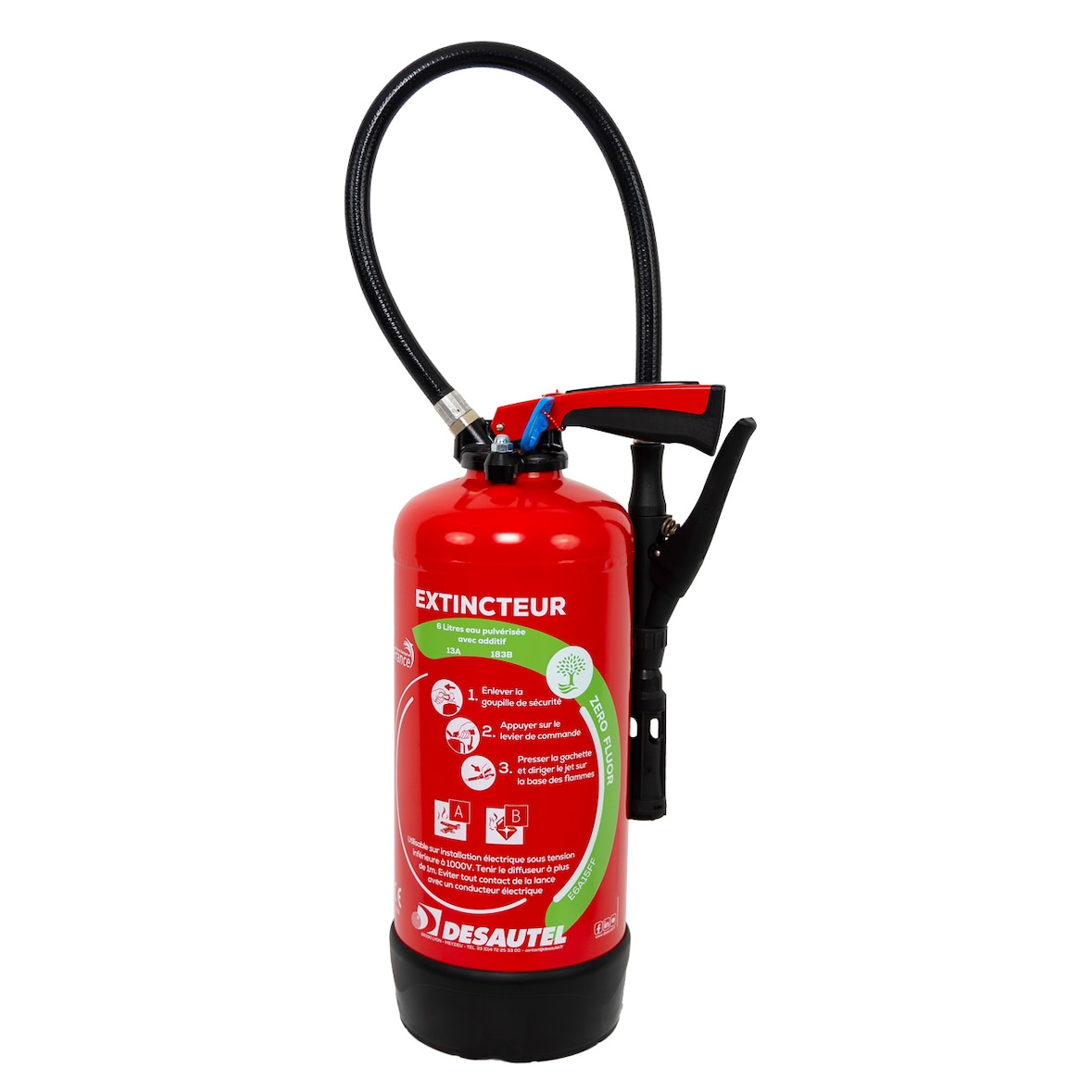 Desautel extincteur NF 6L AB EAU ADDITIVEE ZERO FLUOR