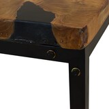 thumbnail of vidaXL Couchtisch Teak Harz : Farbe - Schwarz, Größe - 60 x 60 x 40 cm