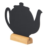 thumbnail of Securit® Set van 3 Mini Tafelborden - Theepot Silhouet - Houten Basis - Inclusief Krijtstift