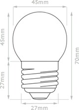 thumbnail of Illu- Party Garten Außenlichterkette 05m 50x E27 kaltweiße Kugellampen