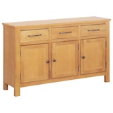 thumbnail of Helloshop26 - Buffet bahut armoire console meuble de rangement 112 cm bois de chêne massif 4402269