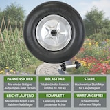 thumbnail of Schubkarrenrad  Vollgummi Pannensicher 4.80/4.00-8 mit Achse PU Stahlfelge schwarz 200kg Tragkraft