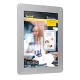 thumbnail of Securit® Porte-affiche A4 pour vitrine - Gris - Avec 4 ventouses - Double-face