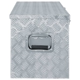 thumbnail of DELUKE® Aluminiumbox mit Deckel - Abschließbar Alubox Deichselbox Alu Anhängerbox Werkzeugkiste Metall Transportbox Metallkiste 110,5x38,5x40cm Silber