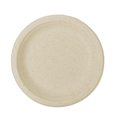MONOUSO - Prato de Fibra de Trigo Natural Ø18cm (50 Uds)