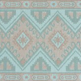 thumbnail of Alfombra de exterior rectangular de  120x180 cm  color azul claro y gris claro , Impermeable, Reversible, Ecológica