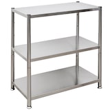 thumbnail of 120 kg Edelstahl Küchenregal 3 Böden 73x40x77 Schwerlast Metallregal Standregal