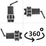 thumbnail of EBERTH QHK Maschinenschraubstock 160 mm, Spannweite 125 mm, 0–90° kippbar & 360° drehbar, aus Stahlguss – ideal für Bohrmaschinen und präzise Arbeiten