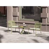 thumbnail of METRO PROFESSIONAL Bistroset Relax Soto, 3-tlg., Aluminium, 1 Tisch, 2 Stühle, oliv