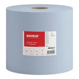 thumbnail of Putztuchrolle Katrin L, blau, 100 % Zellstoff, 3-lagig, 22x36 cm, perforiert, 1.000 Blatt, 2 Rollen im Folienpack #464217
