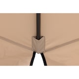 thumbnail of Tarrington House Sombrilla redonda con volante Merida, aluminio, Ø 2.9 x 2.5 m, repelente al agua, beige/gris