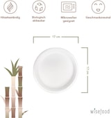 thumbnail of WISEFOOD 50 Teller - Zuckerrohr Teller - 17 cm (rund, weiß) Bagasse